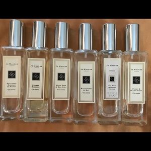 6 Jo Malone Colognes 1 Fl Oz bottles